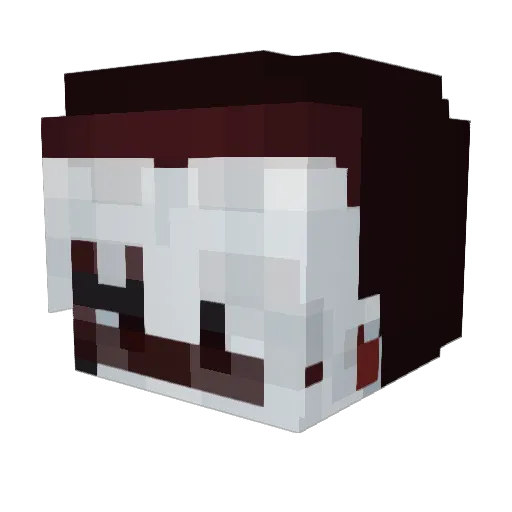 atlasanarchy Minecraft avatar head, 3D render