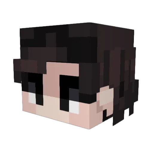 atlasolar Minecraft avatar head, 3D render