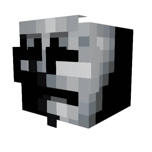 atm123atm Minecraft avatar head, 3D render