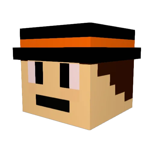 atm6056 Minecraft avatar head, 3D render