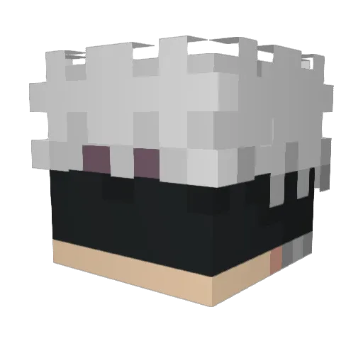 atmazell Minecraft avatar head, 3D render