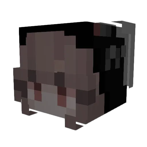 atmerek Minecraft avatar head, 3D render