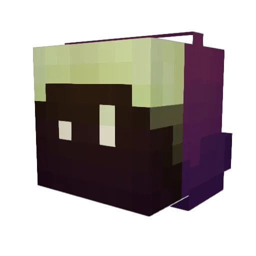 atmonie Minecraft avatar head, 3D render