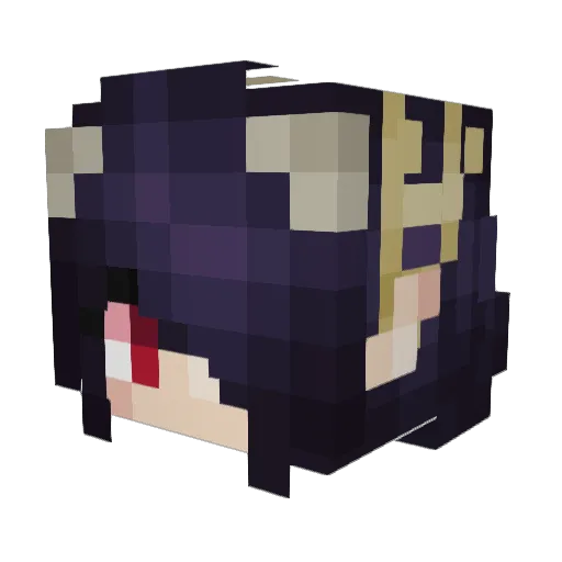 atmoszfera Minecraft avatar head, 3D render