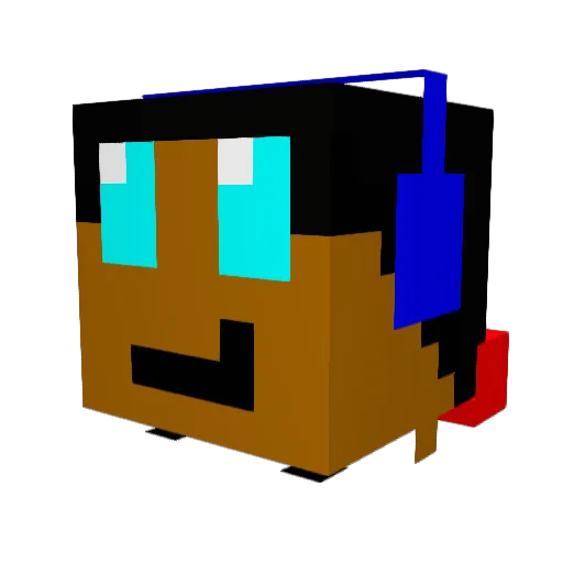 ato4evr Minecraft avatar head, 3D render