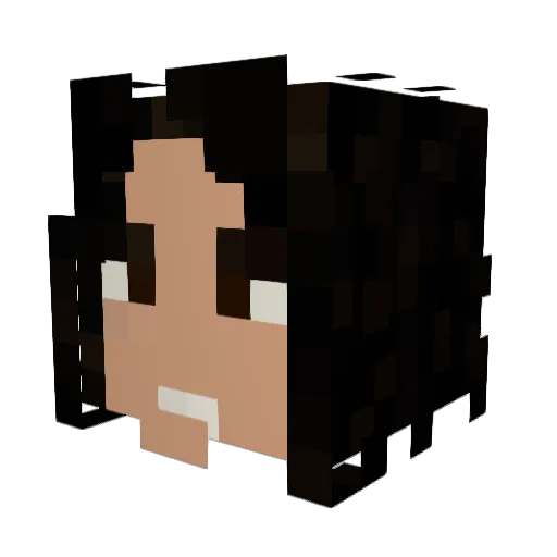 atolky777 Minecraft avatar head, 3D render