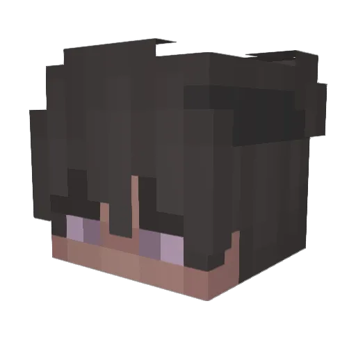 atomenq0 Minecraft avatar head, 3D render