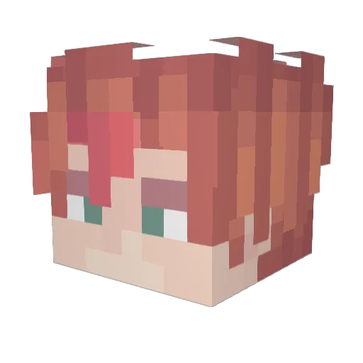 atomer6 Minecraft avatar head, 3D render