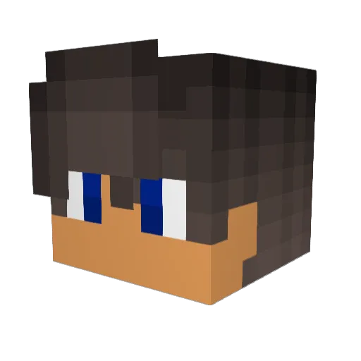 atomi_xd Minecraft avatar head, 3D render