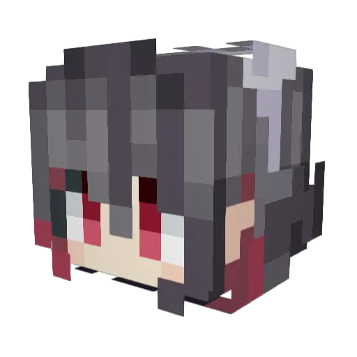 atomic666atomic Minecraft avatar head, 3D render
