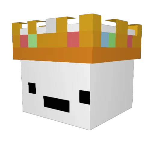 atomicTgaming Minecraft avatar head, 3D render