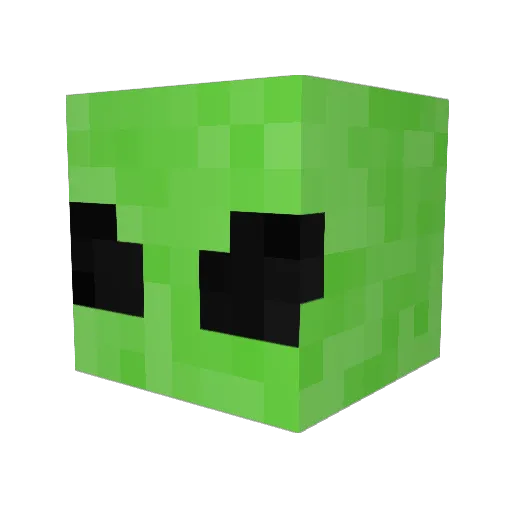 atomic_orangutan Minecraft avatar head, 3D render