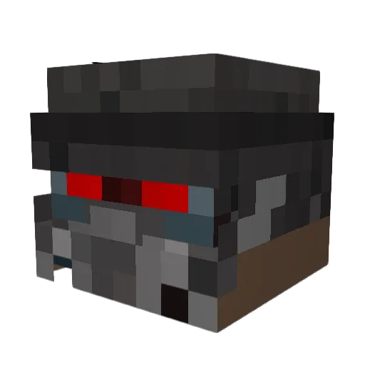 atomicconner Minecraft avatar head, 3D render