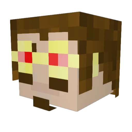 atomicjoseph Minecraft avatar head, 3D render