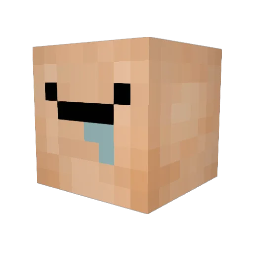 atomicsh Minecraft avatar head, 3D render