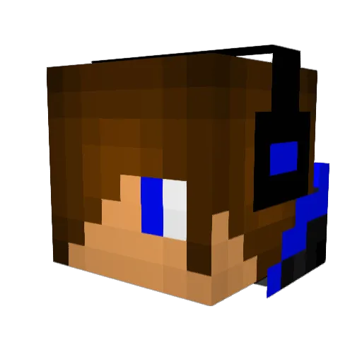 atomik003 Minecraft avatar head, 3D render