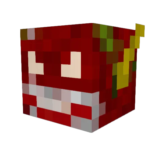 atomik_ash Minecraft avatar head, 3D render