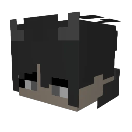 atomkeks3000 Minecraft avatar head, 3D render