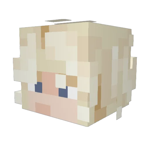 atonej Minecraft avatar head, 3D render