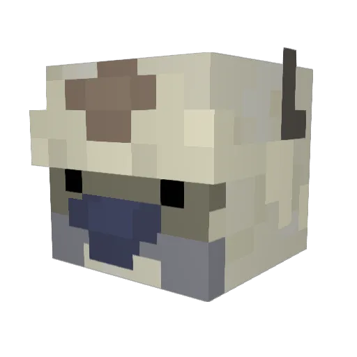 atoohs Minecraft avatar head, 3D render