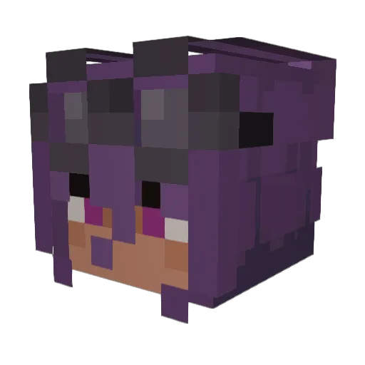 atoro_ Minecraft avatar head, 3D render