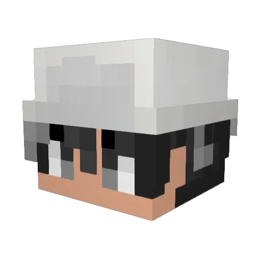 atosvs Minecraft avatar head, 3D render