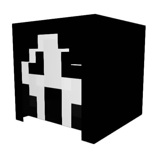 atraves Minecraft avatar head, 3D render