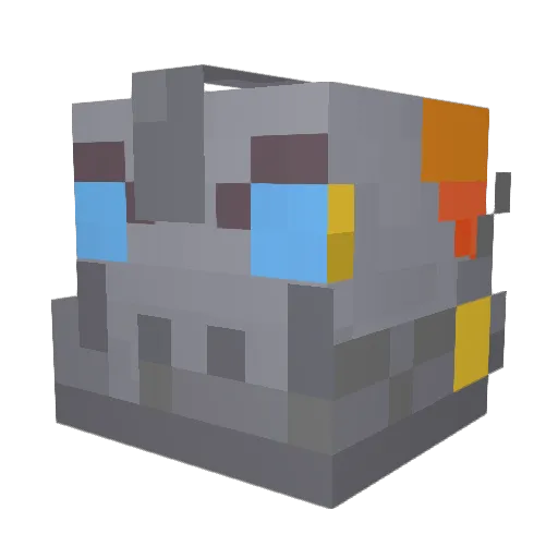 atrezii Minecraft avatar head, 3D render