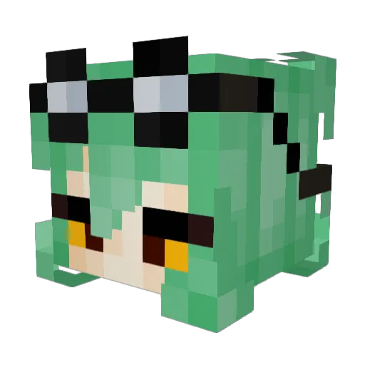 atrikard Minecraft avatar head, 3D render