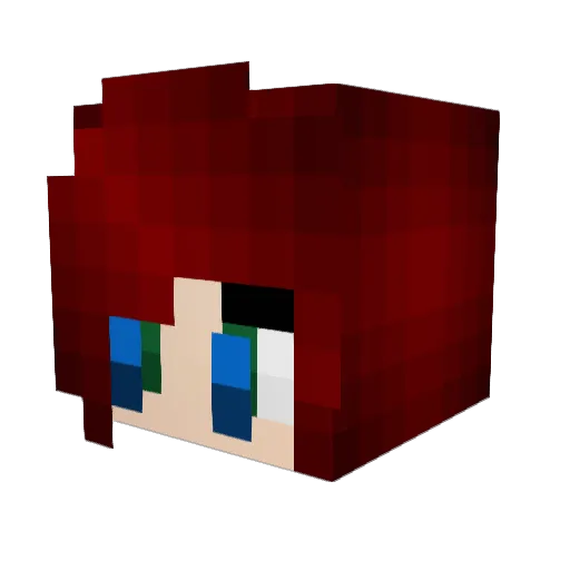 atrimber Minecraft avatar head, 3D render