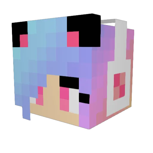 atrisooli Minecraft avatar head, 3D render