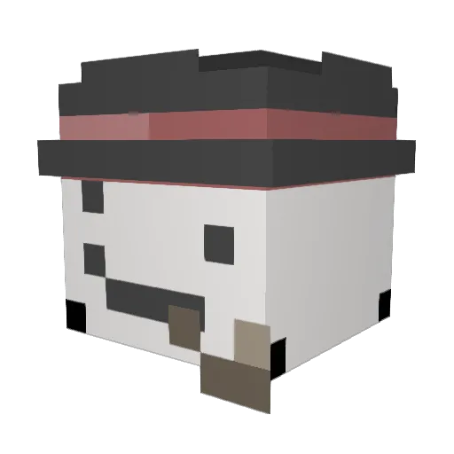 atrobelladonna Minecraft avatar head, 3D render