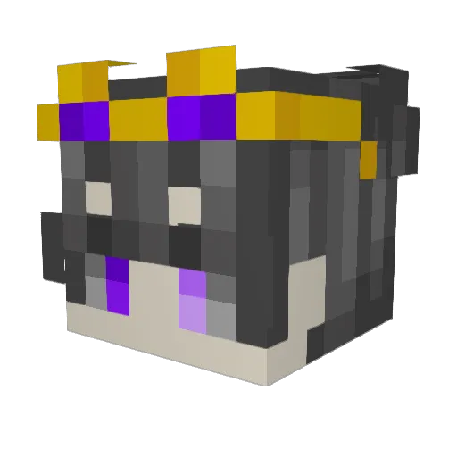 atronamouse Minecraft avatar head, 3D render