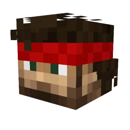 atrue220 Minecraft avatar head, 3D render