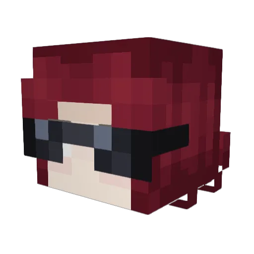 atrupb Minecraft avatar head, 3D render