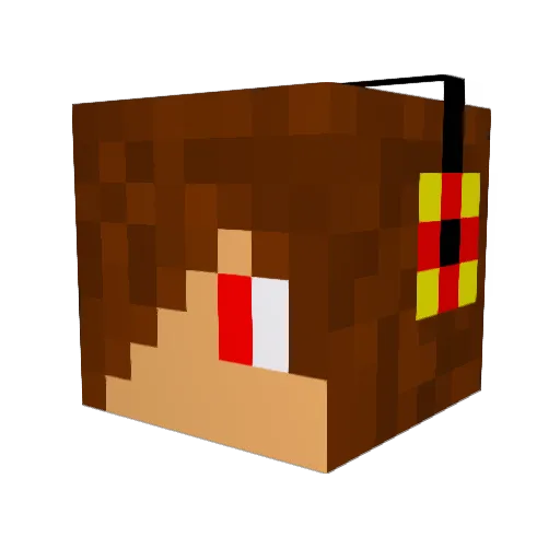 atsushi0213 Minecraft avatar head, 3D render