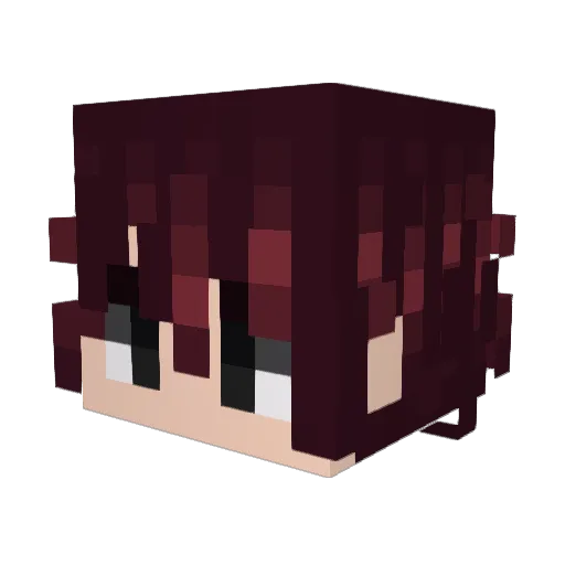atsuuy_ Minecraft avatar head, 3D render