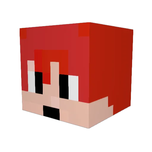 atsuya0909 Minecraft avatar head, 3D render