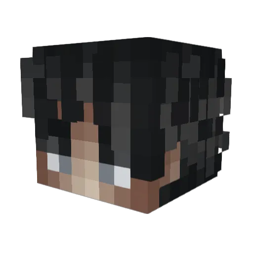 atsvko Minecraft avatar head, 3D render
