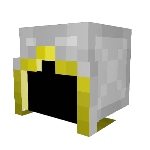 attacers Minecraft avatar head, 3D render