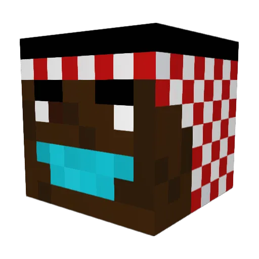 attackheli69 Minecraft avatar head, 3D render