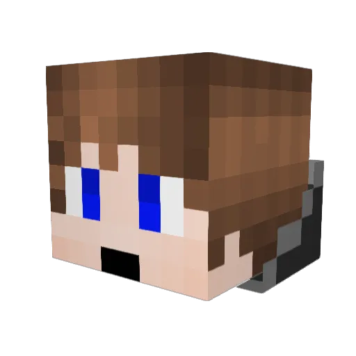 attackisduty1 Minecraft avatar head, 3D render