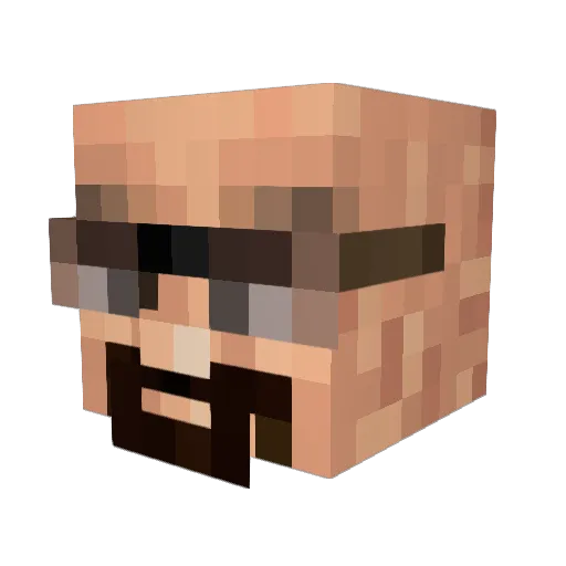 attamayo Minecraft avatar head, 3D render
