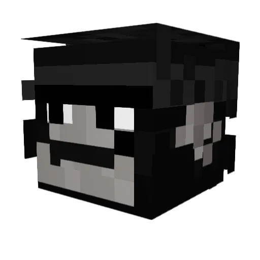 attarratta Minecraft avatar head, 3D render