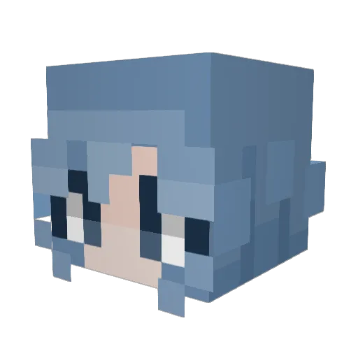 atticus1458 Minecraft avatar head, 3D render