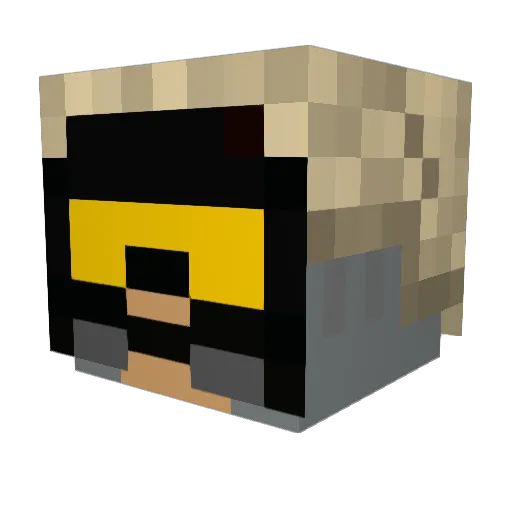 attila63 Minecraft avatar head, 3D render