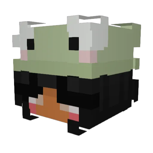 attorneypenguin Minecraft avatar head, 3D render