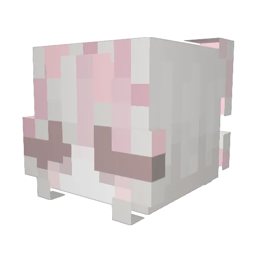 attoude Minecraft avatar head, 3D render