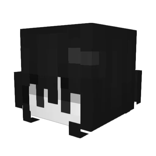 attractx Minecraft avatar head, 3D render