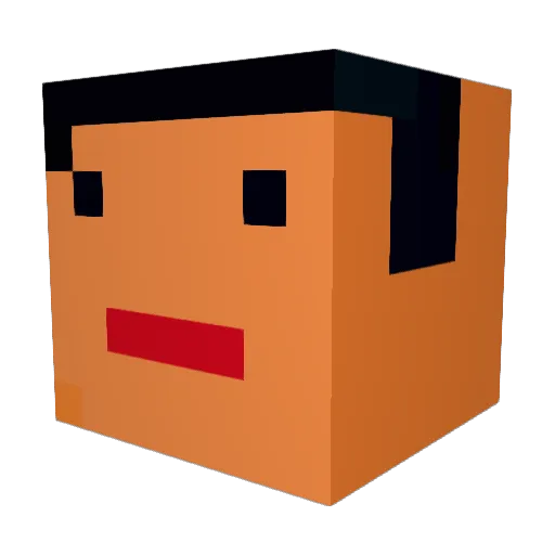 atuagetarou1192 Minecraft avatar head, 3D render